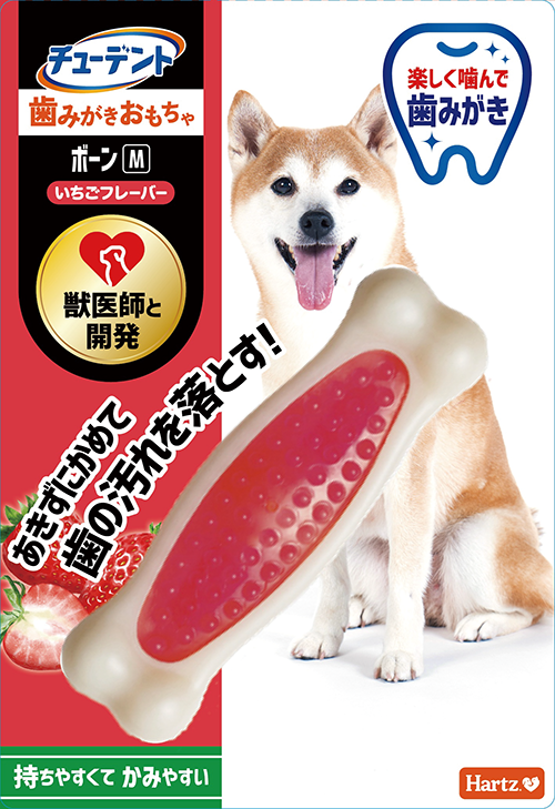 チューデント<br>歯みがきおもちゃ<br>ボーン M<br>いちごフレーバー